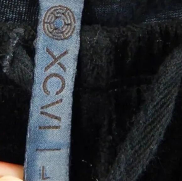 XCVI Velour Drawstring Flare Pants - Picture 2 of 3